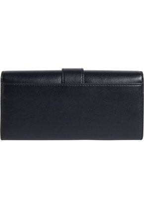Billetera Negra Con Solapa Y Broche Magnético Calvin Klein