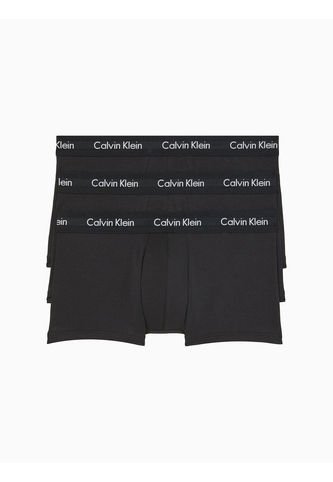 3 Pack De Boxer Negros Low Rise Trunk En Algodón Calvin Klein Calvin Klein