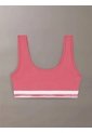 Pack Rosado Para Niña De 3 Sujetadores Varsity De Algodón Stretch Calvin Klein de Calvin Klein