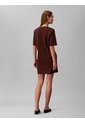 Vestido Chocolate Mini De Punto Milano Calvin Klein de Calvin Klein