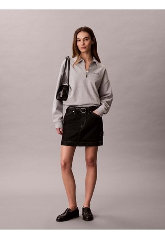 Saco Gris De Tejido French Terry Con Cremallera Calvin Klein Calvin Klein