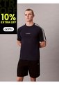 Camiseta Negra Con Franjas Deportivas Calvin Klein de Calvin Klein