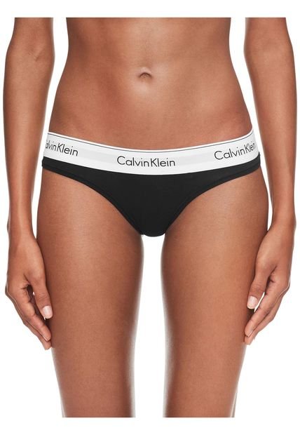 Pantie Cotton Negro Calvin Klein