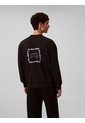 Saco Negro Con Gráfico De Logo Calvin Klein de Calvin Klein