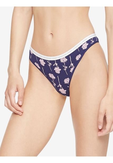 Pantie Algodón Tanga Para Mujer Color Morado Calvin Klein Calvin Klein