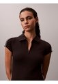 Vestido Negro Tipo Polo Ajustado Calvin Klein de Calvin Klein