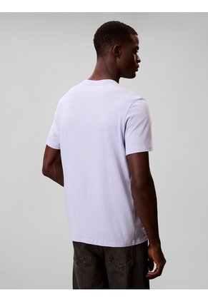 Camiseta Gris Con Gráfico De Logo Calvin Klein