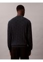 Saco Negro Tejido De Algodón Con Cuello Redondo Calvin Klein de Calvin Klein