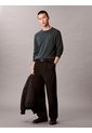 Saco Negro Tejido Clásico Acanalado De Algodón Supima Calvin Klein de Calvin Klein