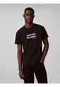 Camiseta Negra Con Gráfico De Logo Calvin Klein de Calvin Klein