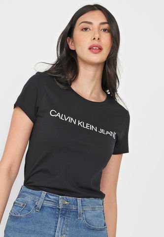Calvin Klein - Camiseta Negro-Blanco Calvin Klein