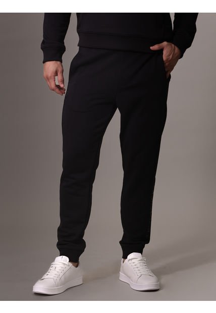 Jogger Negro Sport Con Logo Tonal Calvin Klein