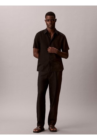 Camisa Negra Clásica De Manga Corta Calvin Klein Calvin Klein