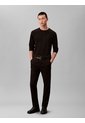 Camiseta Negra Manga Larga De Algodón Supima Interlock Calvin Klein de Calvin Klein