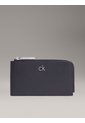 Billetera Negra Relock Con Cremallera Lateral Calvin Klein de Calvin Klein