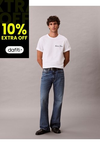 Camiseta Blanca Con Logo Gráfico Calvin Klein Calvin Klein