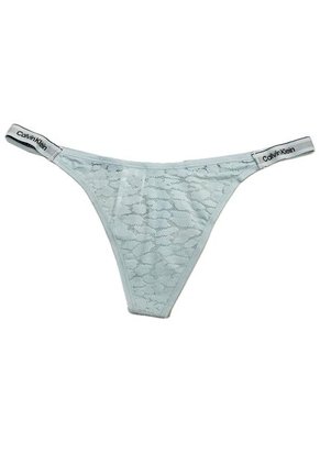 Tanga Azul De Encaje - Modern Logo With Lace Calvin Klein