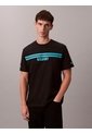 Camiseta Negra De Rayas Con Logo Calvin Klein de Calvin Klein