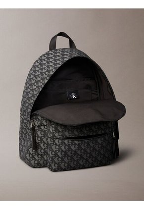 Morral Negro De Jacquard Con Logo Calvin Klein