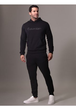 Jogger Negro Sport Con Logo Tonal Calvin Klein