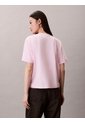 Camiseta Rosada Boxy Cocktail Logo Calvin Klein de Calvin Klein