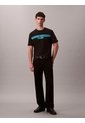 Camiseta Negra De Rayas Con Logo Calvin Klein de Calvin Klein