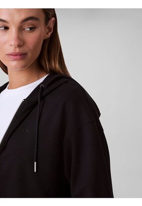 Buzo Negro Cropped De Punto Milano Calvin Klein