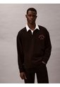 Polo Negro Compact Rugby De Manga Larga Calvin Klein de Calvin Klein