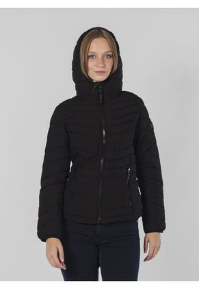 Chaqueta Negra Acolchada Stretch Calvin Klein