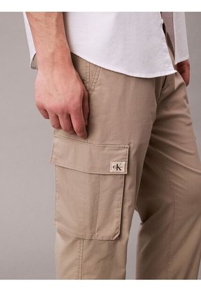 Pantalones Beige Cargo Skinny De Ripstop Calvin Klein