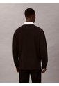 Polo Negro Compact Rugby De Manga Larga Calvin Klein de Calvin Klein