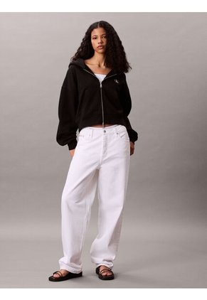 Buzo Negro Con Cremallera Calvin Klein