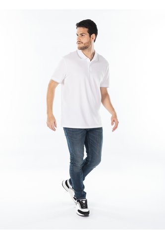 Polo Blanco Piqué De Algodón Calvin Klein Calvin Klein