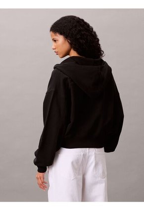 Buzo Negro Con Cremallera Calvin Klein