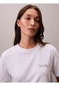 Camiseta Blanca Clásica Con Logo Estampado Calvin Klein de Calvin Klein