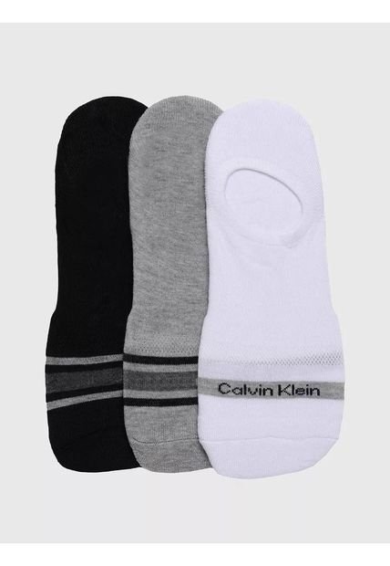 Pack Negro De 3 Medias Con Logo Calvin Klein