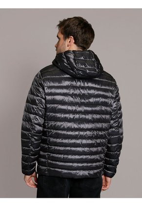 Chaqueta Multicolor Acolchada Con Capota Calvin Klein