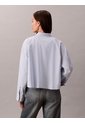 Camisa Azul Solid Boxy Cropped Calvin Klein de Calvin Klein