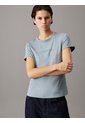 Camiseta Azul Slim Con Logo Calvin Klein de Calvin Klein