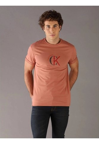 Camiseta Rosa Con Gráfico De Logo Calvin Klein Calvin Klein