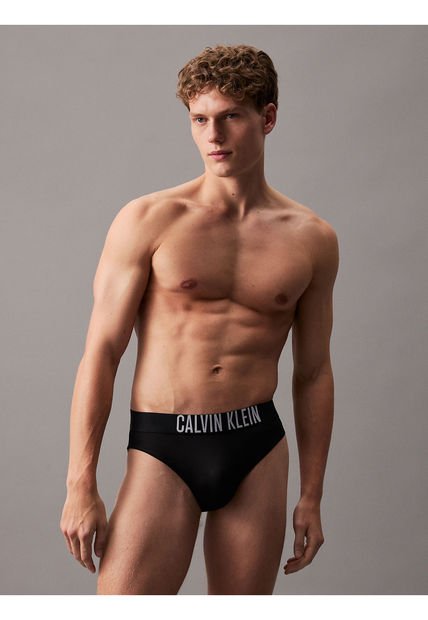 Traje Negro De Baño Slip - Intense Power Calvin Klein