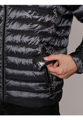 Chaqueta Multicolor Acolchada Con Capota Calvin Klein