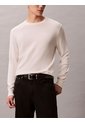 Saco Blanco Tejido Clásico Acanalado De Algodón Supima Calvin Klein de Calvin Klein
