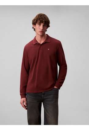 Polo Multicolor Casual De Manga Larga Calvin Klein