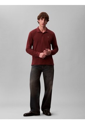 Polo Multicolor Casual De Manga Larga Calvin Klein