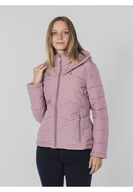 Chaqueta Morado Stretch Acolchada Calvin Klein