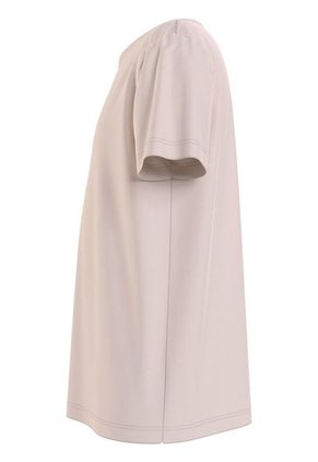 Camiseta Niña Rosada Regular Con Logo Calvin Klein