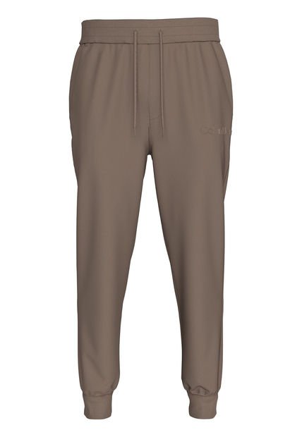 Jogger Chocolate Institutional Con Logo Tonal Calvin Klein