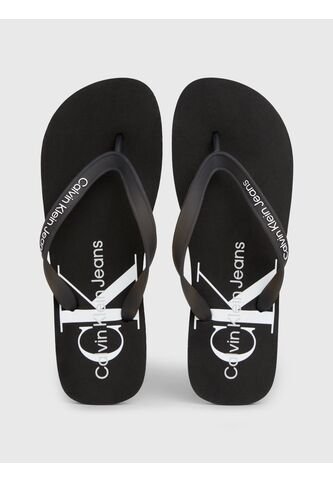 Sandalias Negro De Playa Con Monologo Calvin Klein Calvin Klein