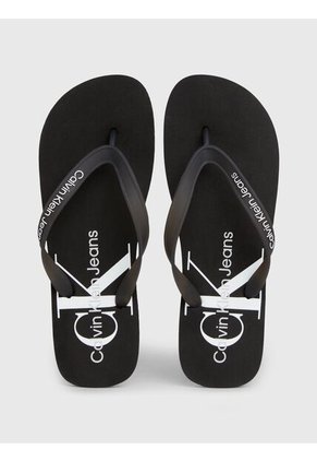 Sandalias Negro De Playa Con Monologo Calvin Klein